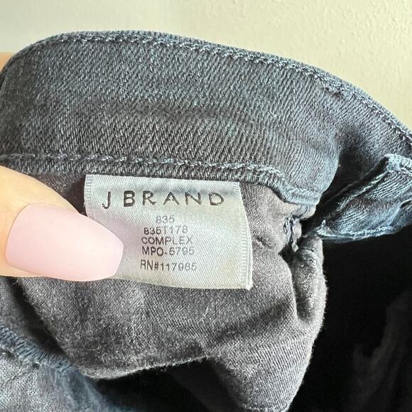 J Brand 835 Crop Skinny Jeans Women's 25 Low Rise Dark Wash Cotton Blend - Picture 7 of 8